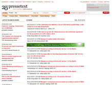 Tablet Screenshot of irnews.pressetext.com